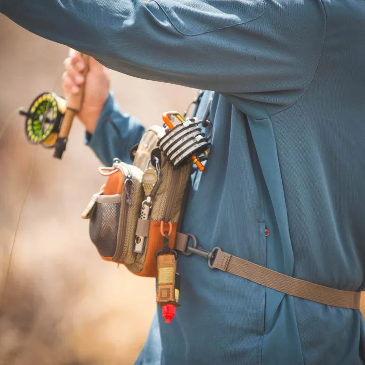 Fishpond San Juan Vertical Chest Pack - Sand/Saddle Brown