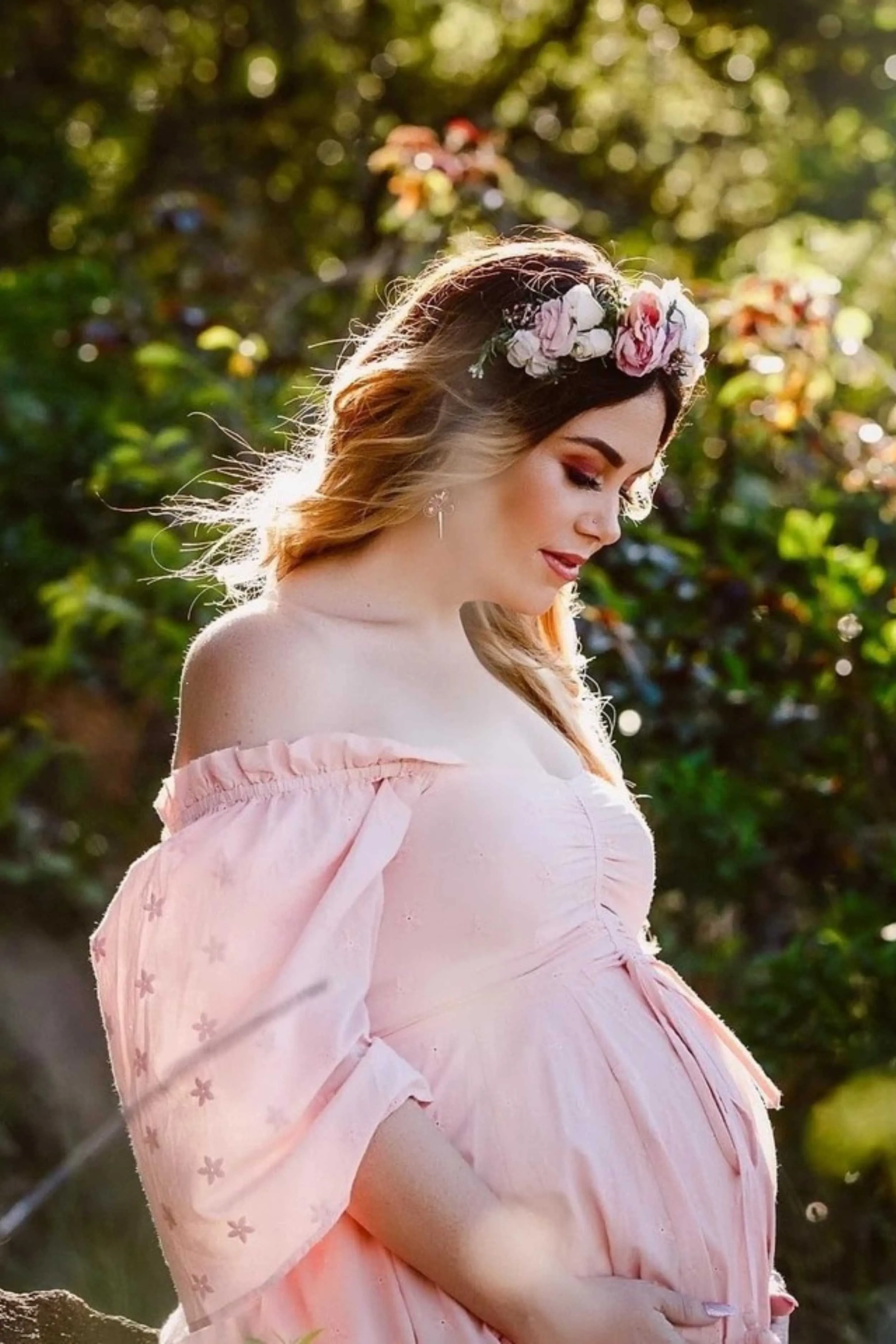 Flower Crown - Pink, White and Cream
