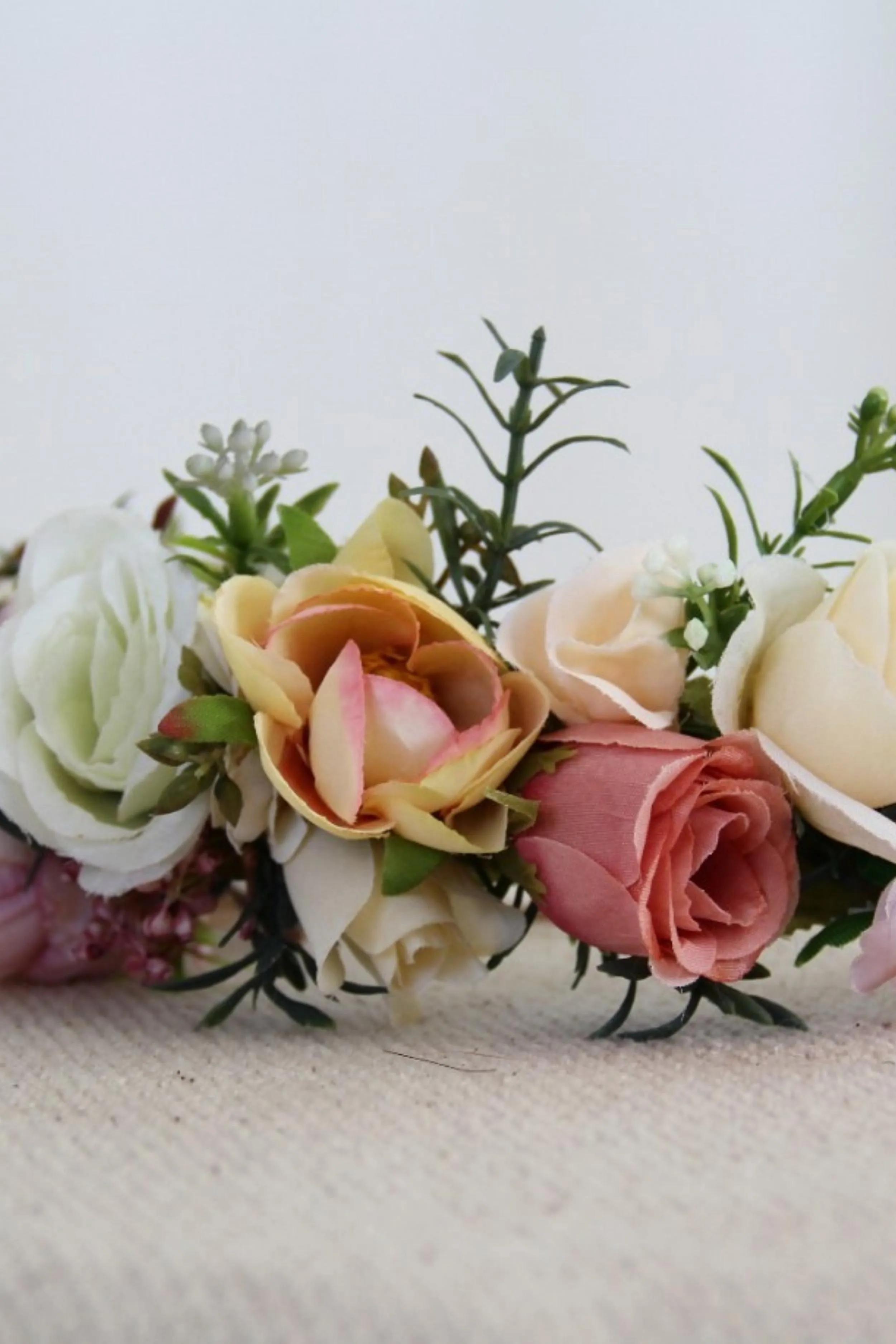 Flower Crown - Pink, White and Cream