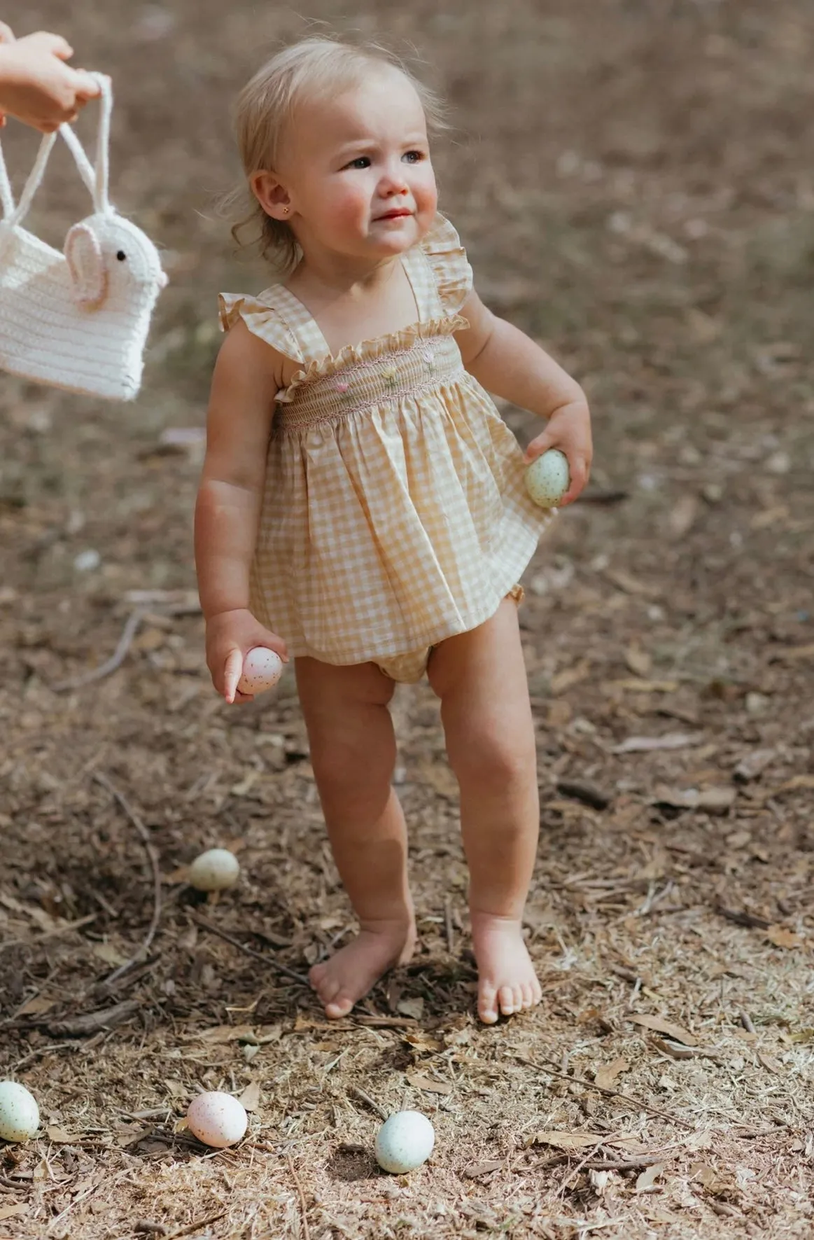 Flutter Two Piece Set - Yellow Gingham