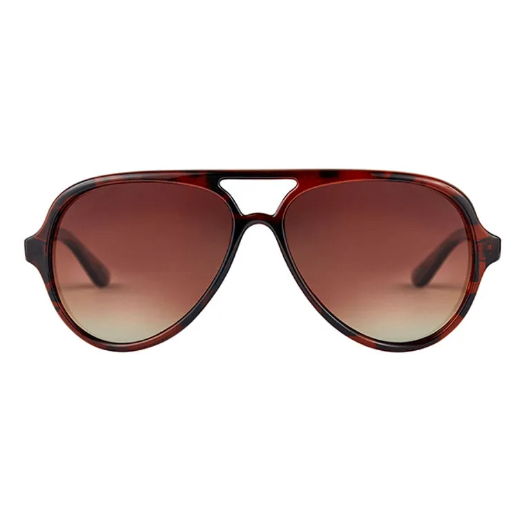 Fortis Aviator Sunglasses - Tortoise Shell Frame - Brown 247 Lens
