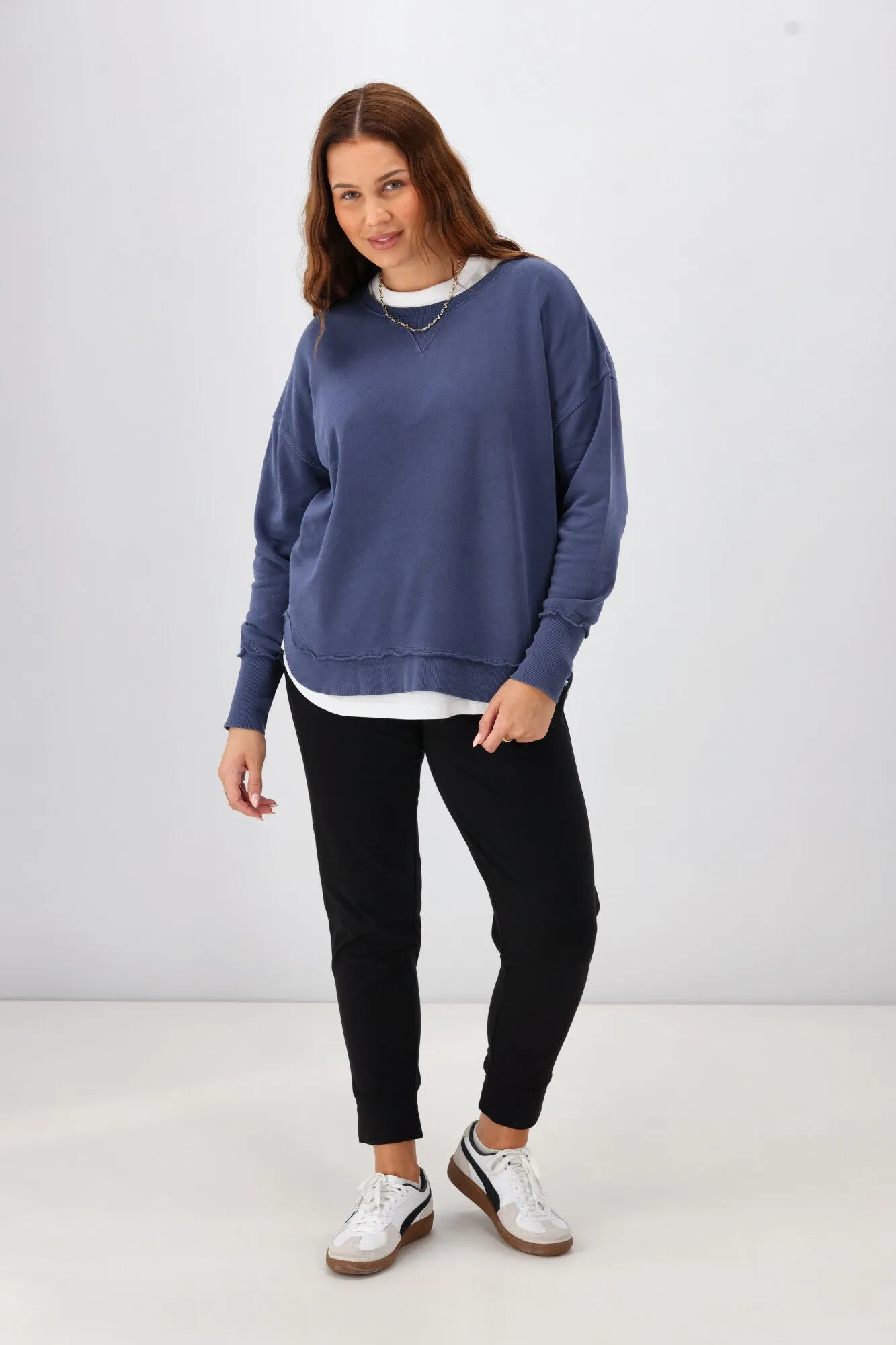 Foxwood Delilah Crew Deep Blue