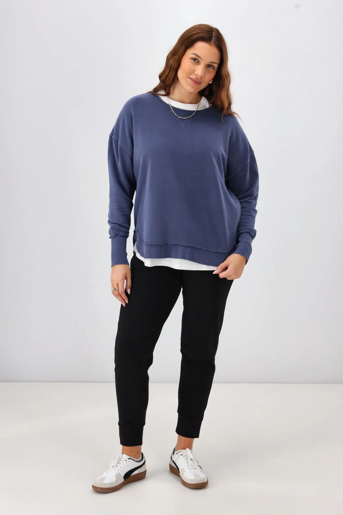 Foxwood Delilah Crew Deep Blue