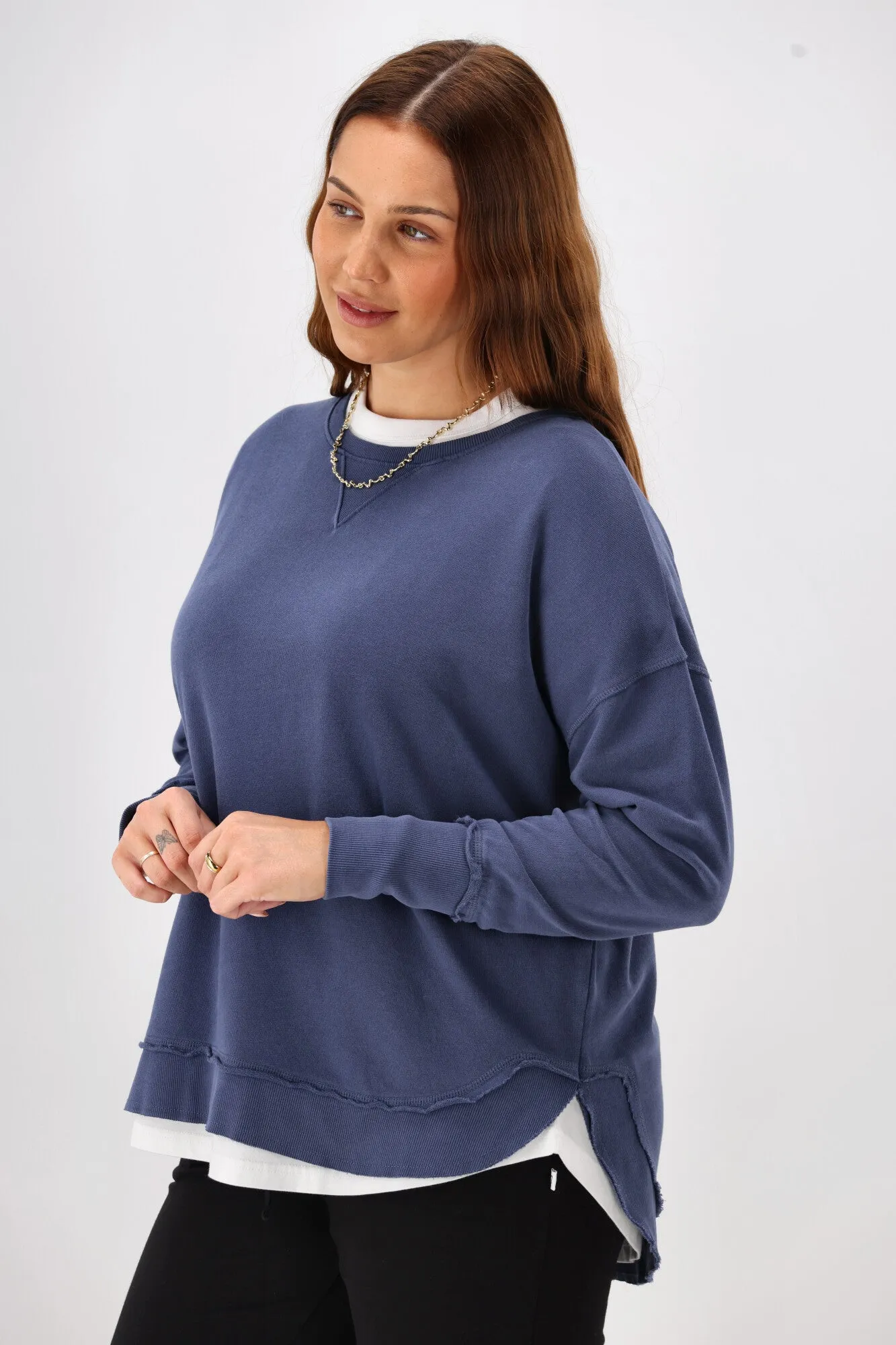 Foxwood Delilah Crew Deep Blue