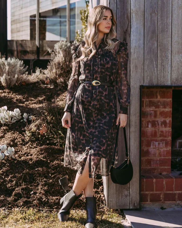 Foxwood Tulliana Leopard Dress Leopard Print