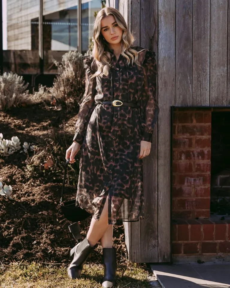 Foxwood Tulliana Leopard Dress Leopard Print