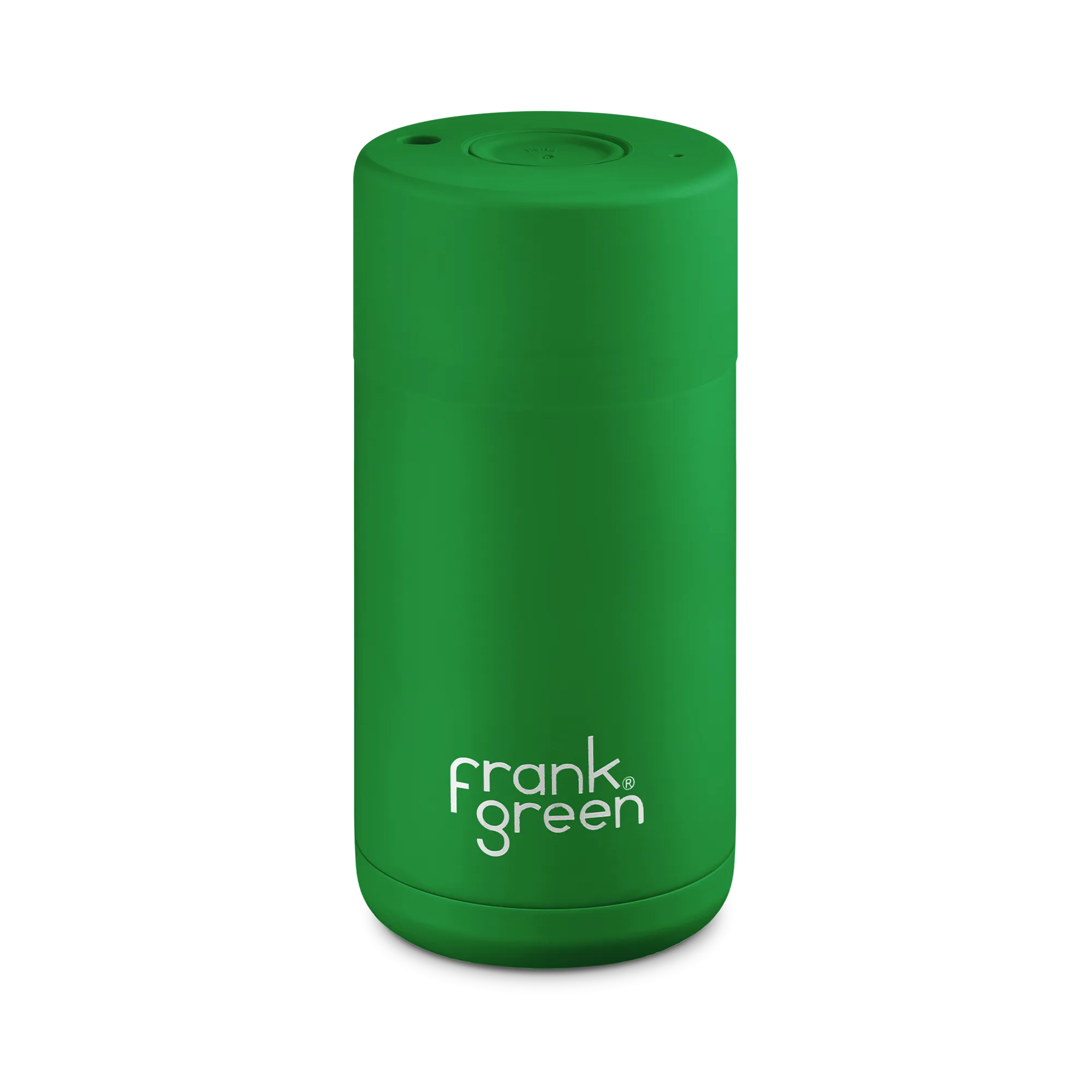 Frank Green 12oz/355ml Reusable Ceramic Cup Evergreen Push Lid