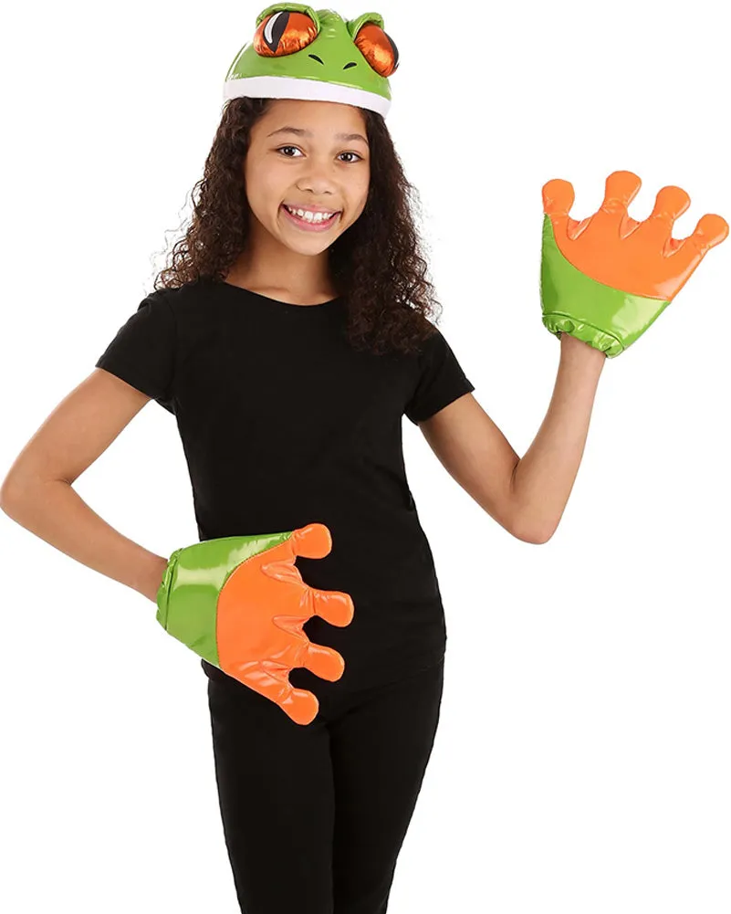 Frog Headband and Gloves Deluxe Set