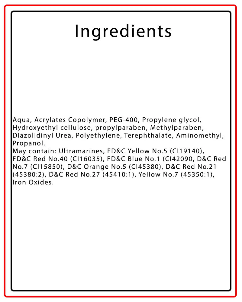 FX Body Glitter Red Applicator 36ml