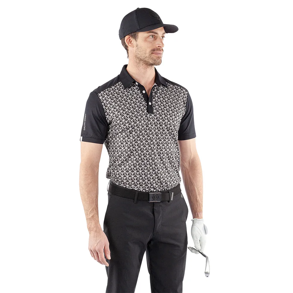 Galvin Green Mio Polo Shirt - Sharkskin/Black