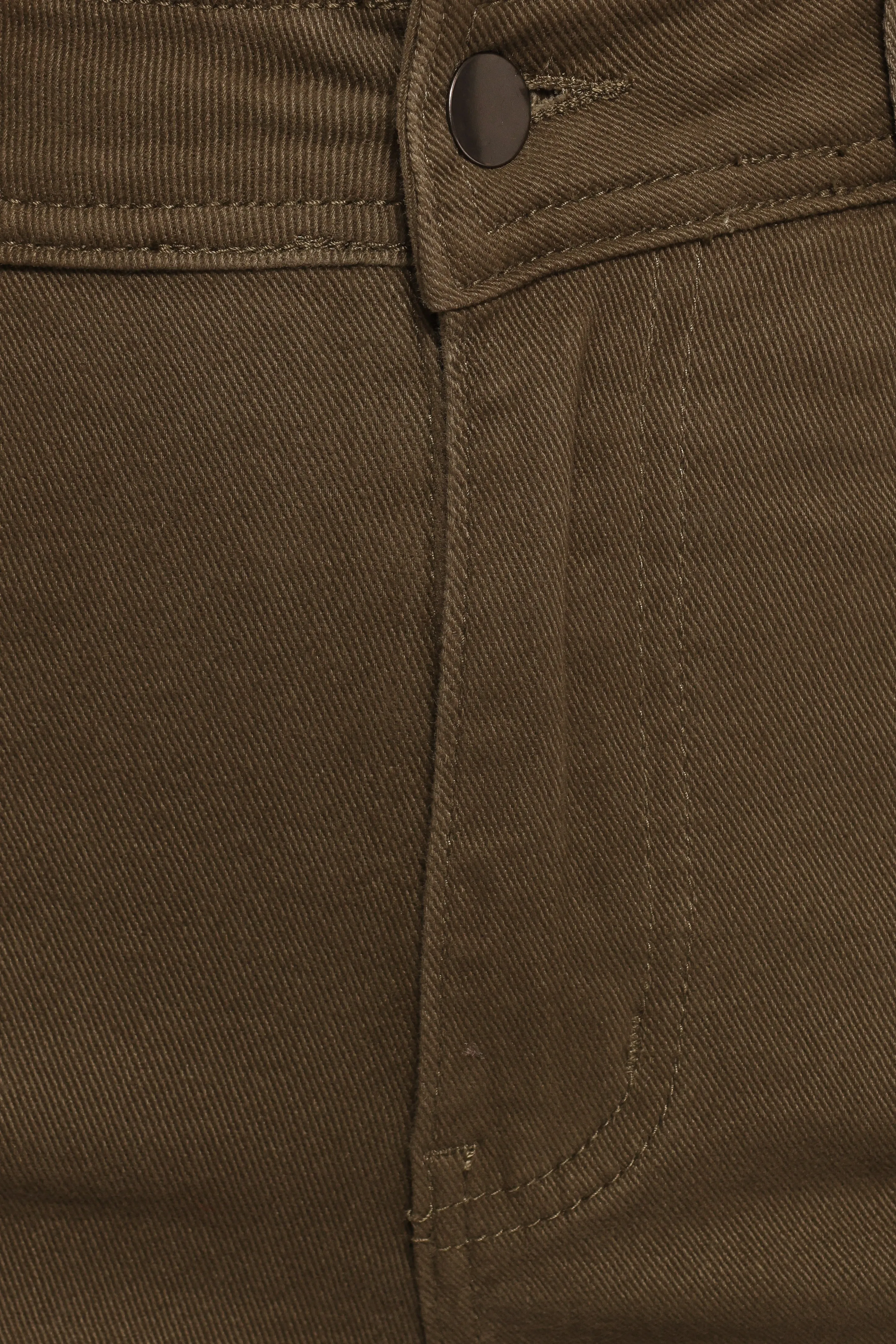 Georgette High Waisted Straight Leg Pants - Olive