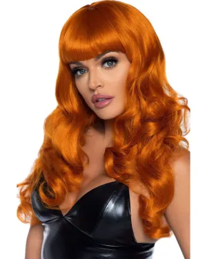 Ginger Misfit Long Orange Wig