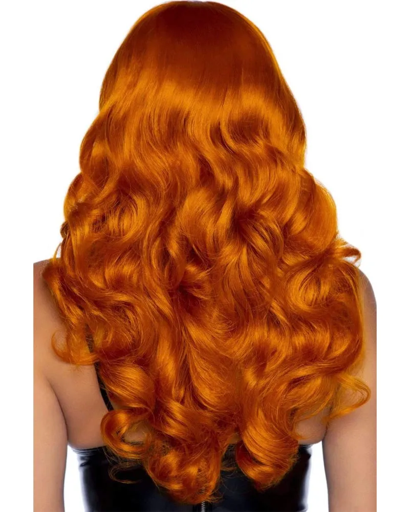 Ginger Misfit Long Orange Wig