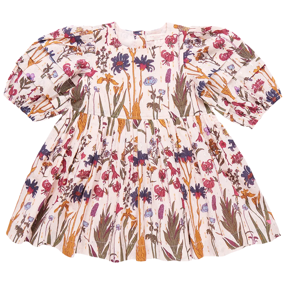 Girl's Brooke Dress Autumn Flowers