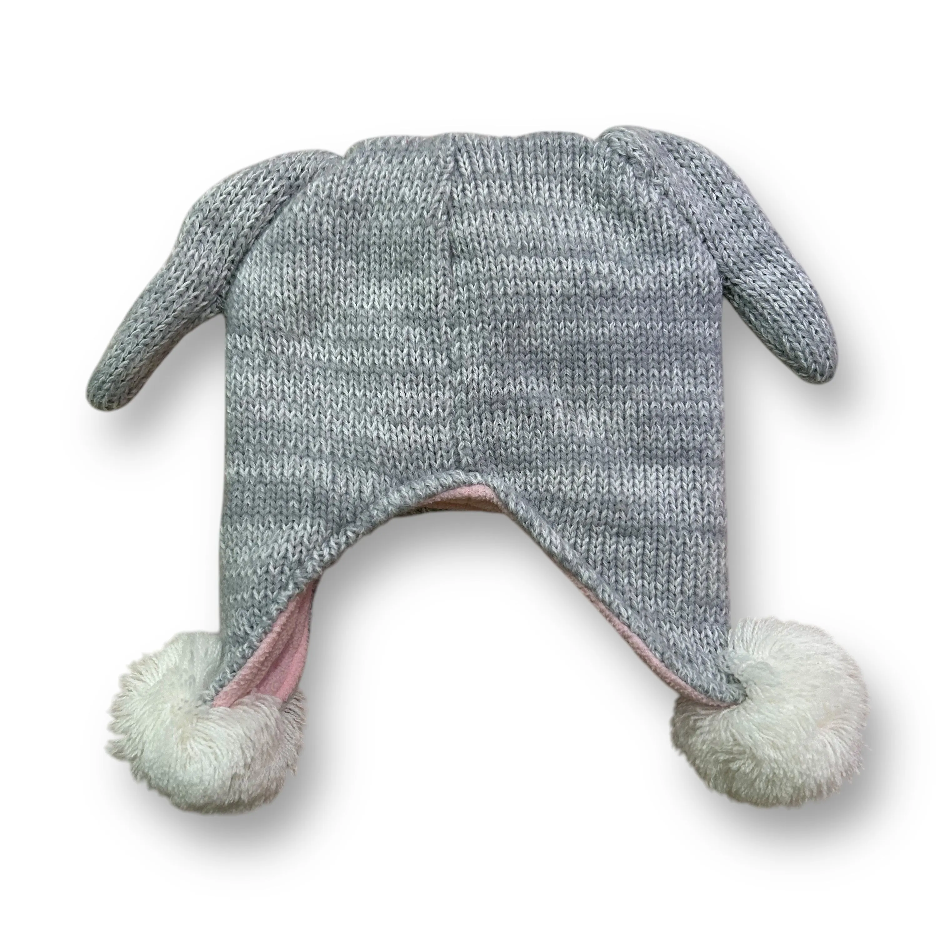 Girls Children's Place Size 12-24 Months Gray Knit Puppy Winter Hat
