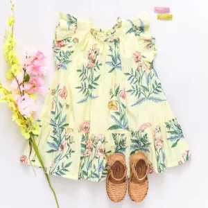 Girls Harper Dress Pale Yellow Poppy