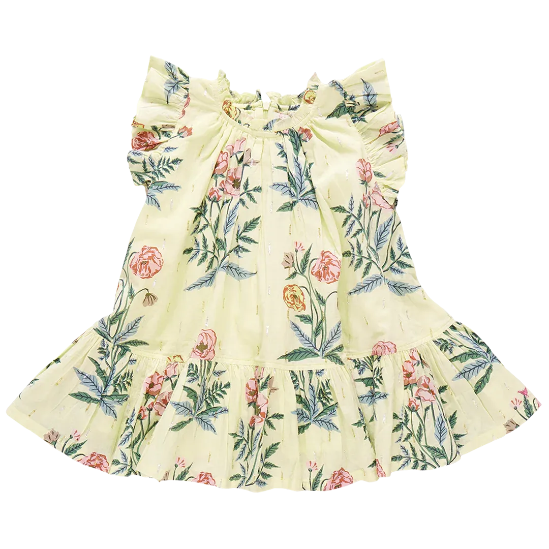Girls Harper Dress Pale Yellow Poppy