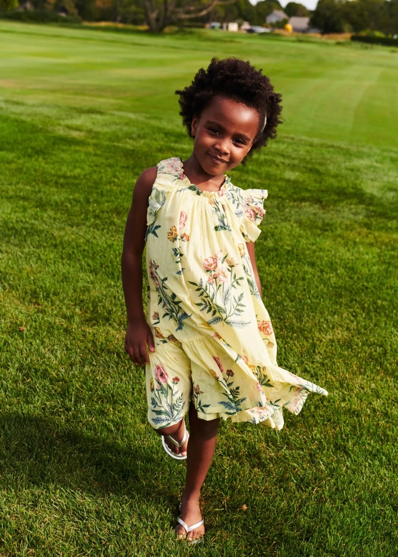 Girls Harper Dress Pale Yellow Poppy