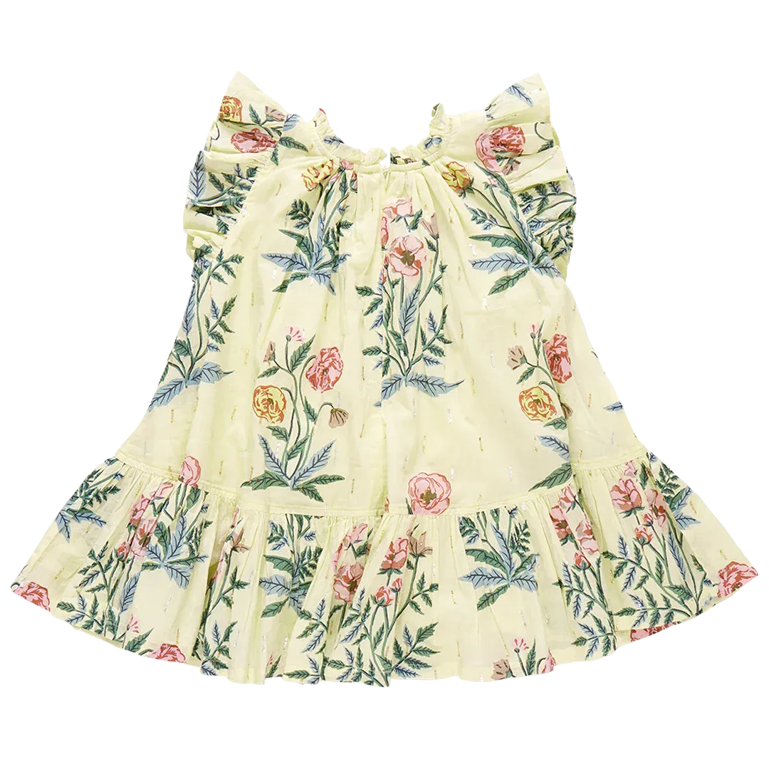 Girls Harper Dress Pale Yellow Poppy