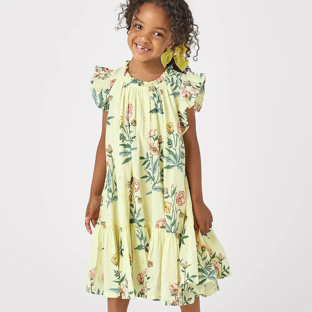 Girls Harper Dress Pale Yellow Poppy