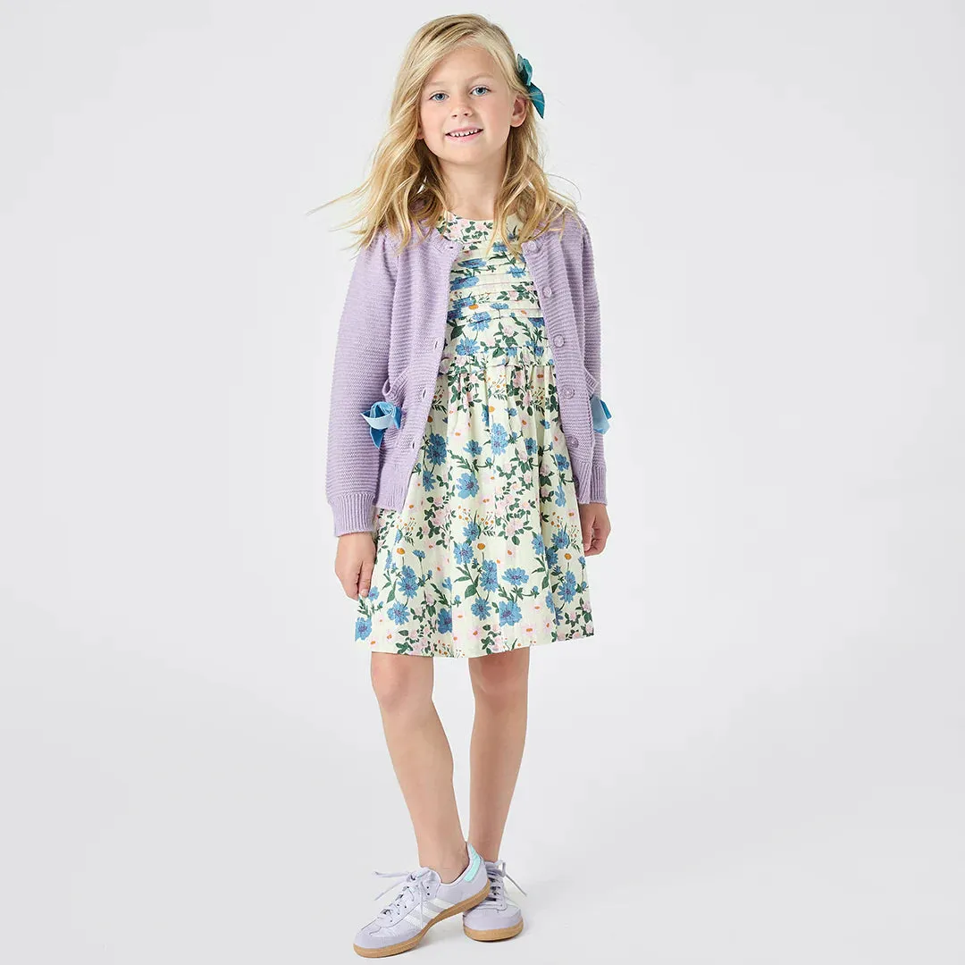 Girls Raquel Dress - Melon Daisy Floral