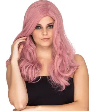 Glamour Deluxe Ashes of Roses Pink Long Wavy Wig