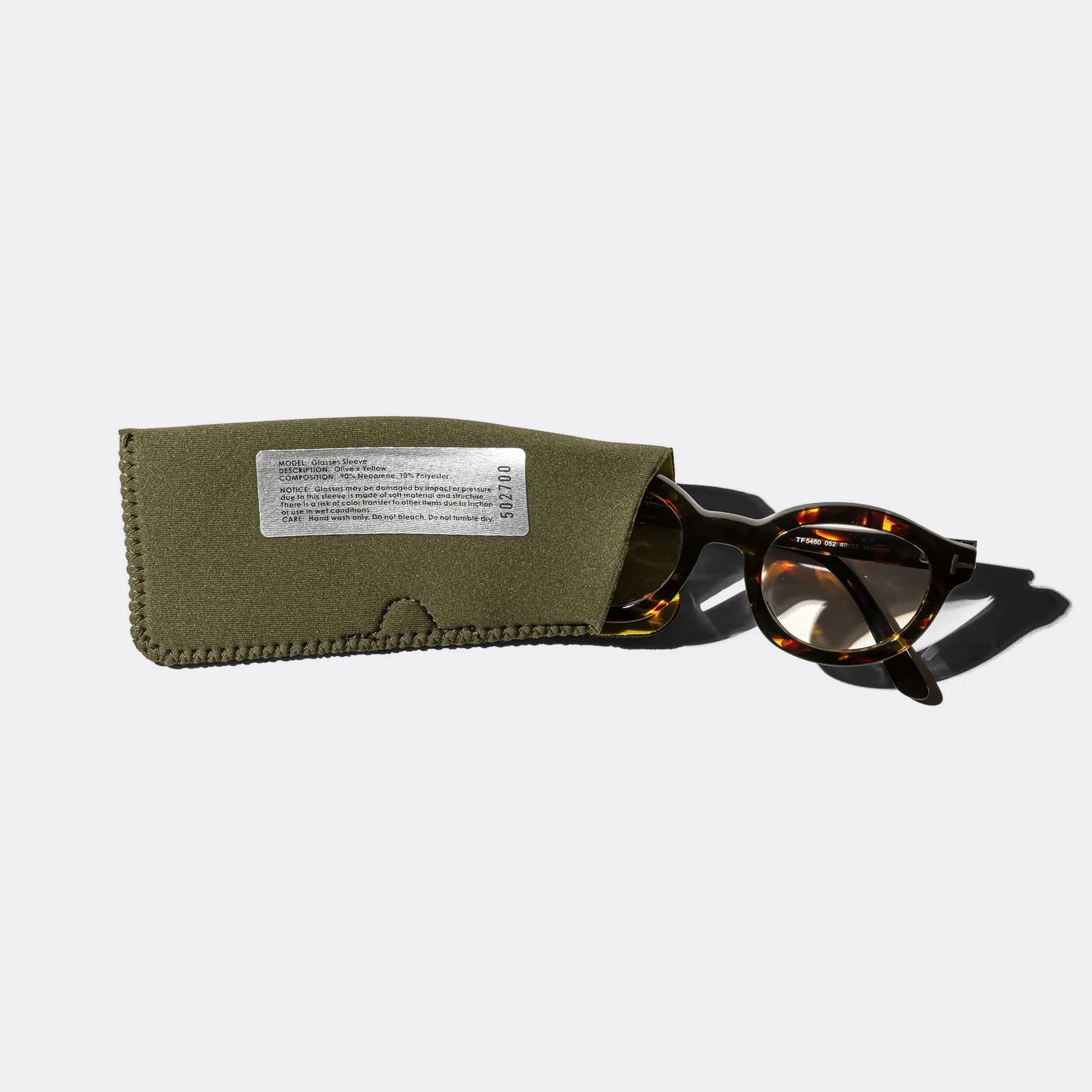 Glasses Sleeve - Olive/Yellow