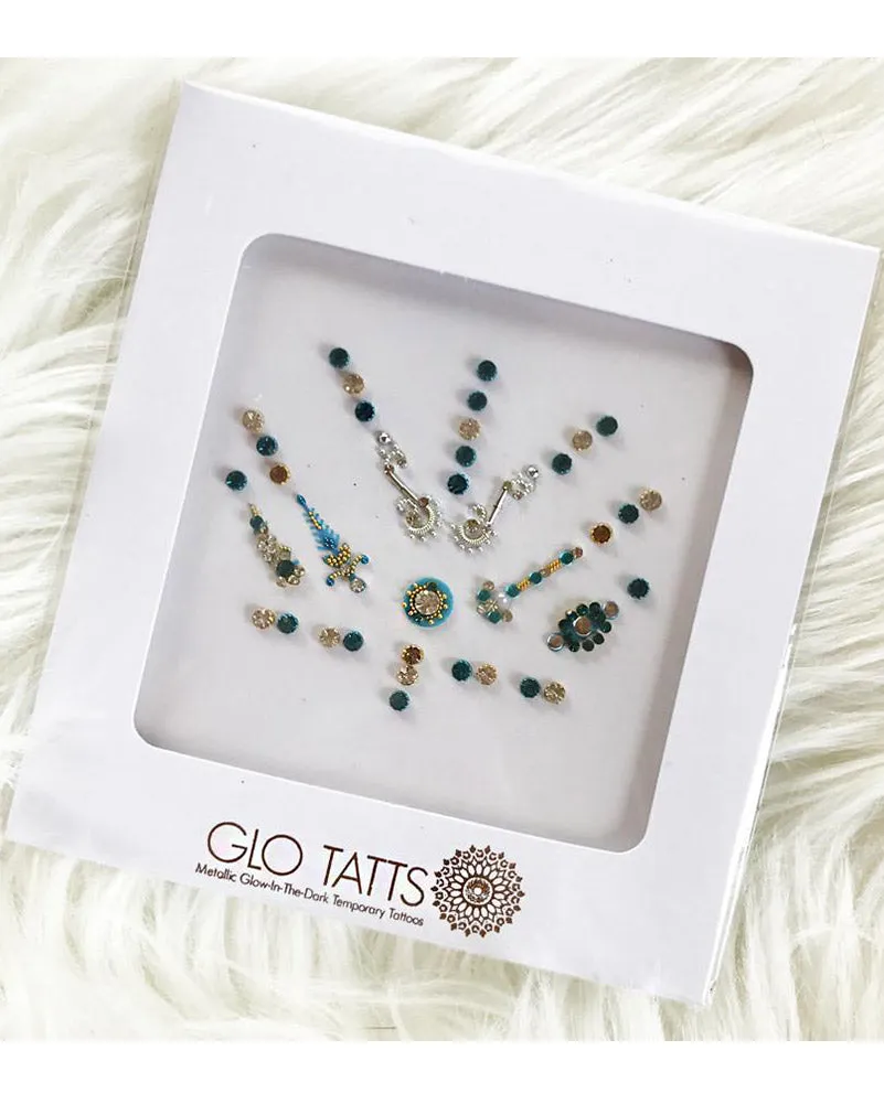 Glo Tatts Baby Blue Bindi Set