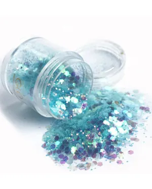 Glo Tatts Glow in the Dark Body Glitter Luna Blue 10g