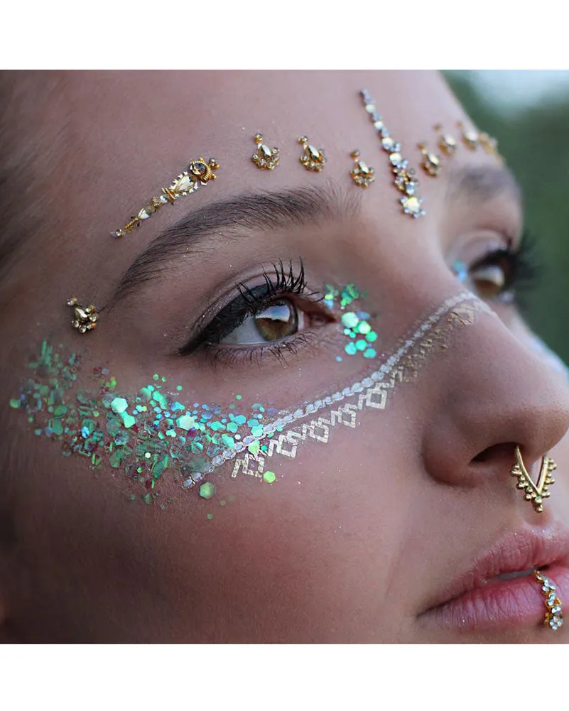Glo Tatts Glow in the Dark Body Glitter Siren Scale 10g
