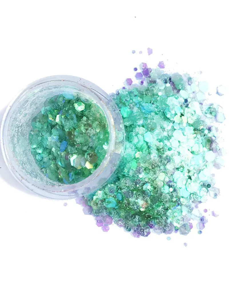 Glo Tatts Glow in the Dark Body Glitter Siren Scale 10g