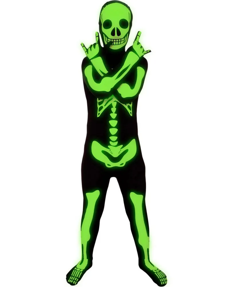 Glow Skeleton Morphsuit Kids Costume