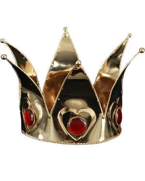 Gold Mini Queen of Hearts Deluxe Crown