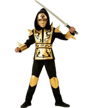 Gold Ninja Boys Costume