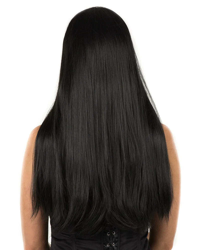 Gothic Deluxe Long Black Wig