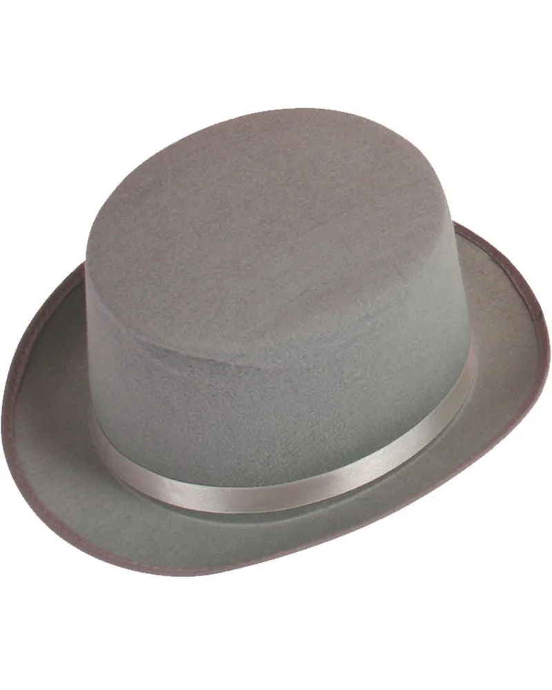 Grey Felt Top Hat