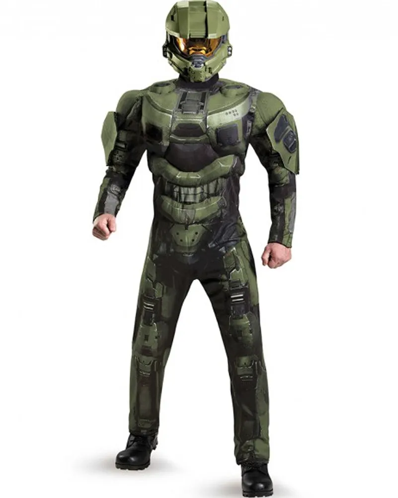 Halo Master Chief Deluxe Muscle Chest Mens Costume