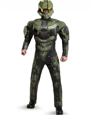 Halo Master Chief Deluxe Muscle Chest Mens Costume