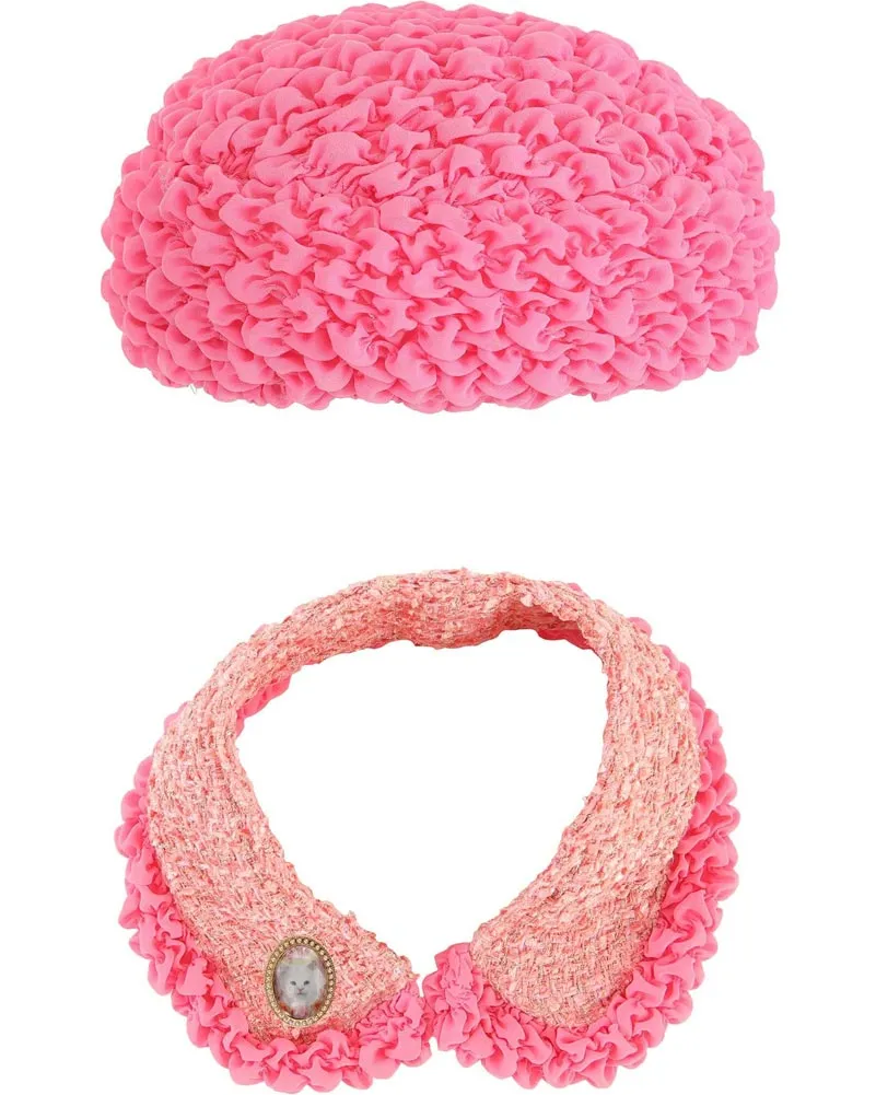 Harry Potter Dolores Umbridge Deluxe Hat Collar and Cat Pin Set