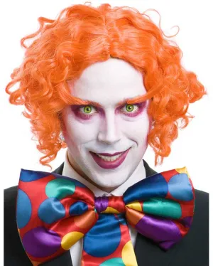 Hatter Orange Curly Wig and Eyebrows Set