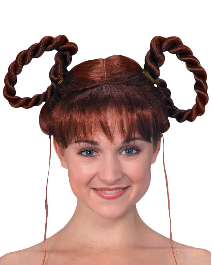 Heidi Plaited Auburn Wig