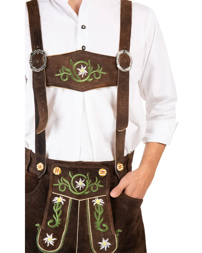 Heinrich Authentic Leather Lederhosen Mens Costume
