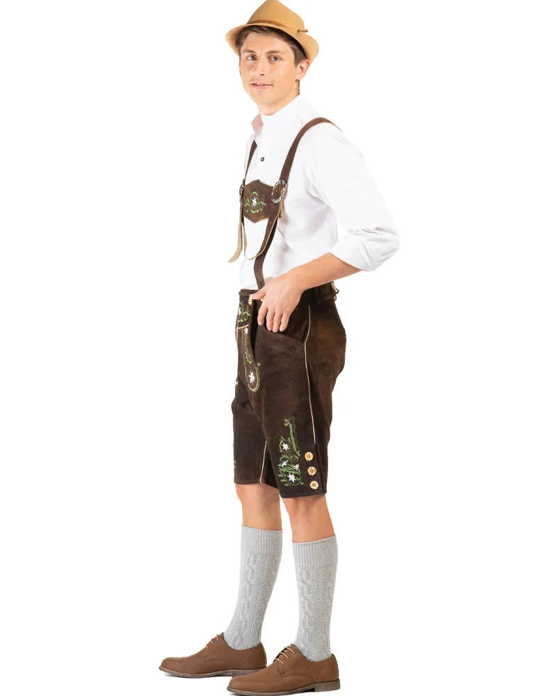 Heinrich Authentic Leather Lederhosen Mens Costume