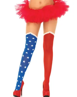 Hero Opaque Tights with Sheer Upper Tights