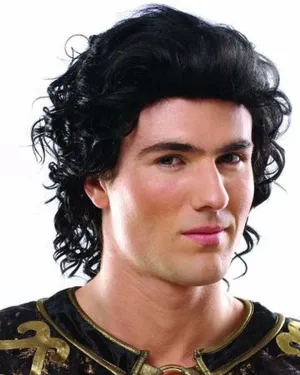 Historical Hunk Short Black Wig