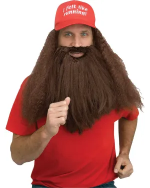 I Felt Like Running Hat with attached Long Hair and Beard Set
