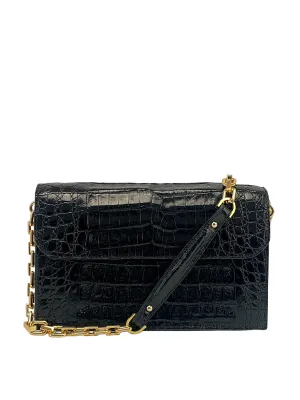 Isabella Croc Shoulder Bag