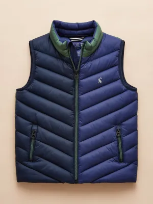 Joules Boys Crofton Showerproof Quilted Gilet