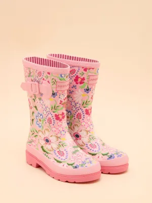 Joules Girls Printed Tall Wellies