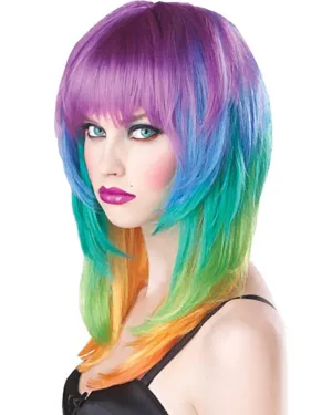 Kaleidoscope Short Rainbow Wig